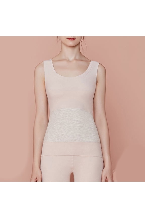 New Thermal Vest Women's Underwear Silk Patch Seamless Double Brushed Base Heating Thickened Autumn And Winter Top Thermal Tops Womens Pack Wool Base Layer Mens Set Thermal Underwear Pack Women's