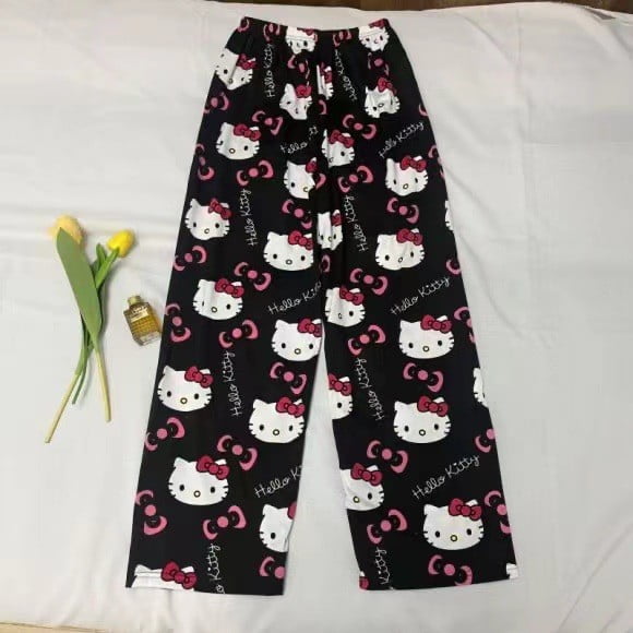 New Thin Hello Kitty Spider man cartoon pajama pants for girls and boys ...