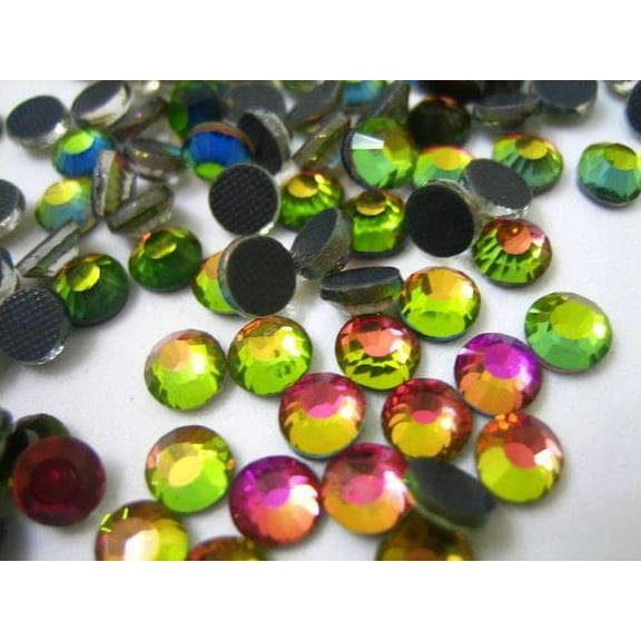 New ThreadNanny Czech 10gross (1440pcs) Hotfix Rhinestones Crystals - 5mm/20ss, Rainbow Color