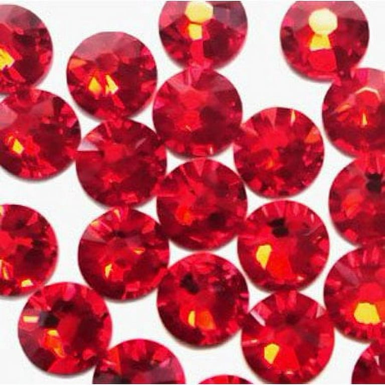 New ThreadNanny Czech Quality 4mm/16ss 10gross (1440pcs) Hotfix Rhinestones  Crystals RED Color