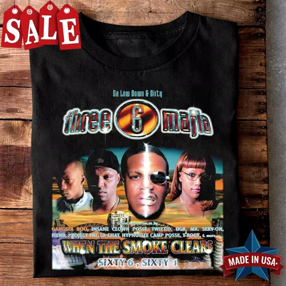 New Three 6 Mafia Gift Family Unisex S-235XL Shirt