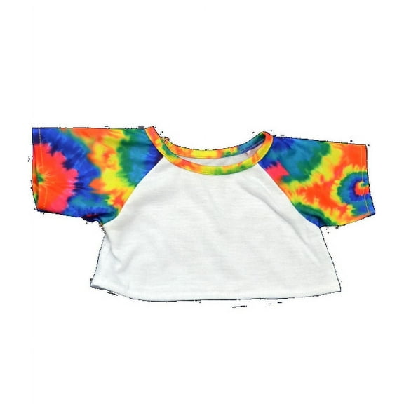 Vibrant Tie Dye "SpecialTee" Shirt for 6"10" Plush Animals Colorful Fashion Accessory for Stuffed Toys