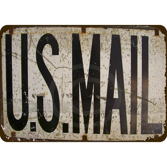 New Tin Sign US Mail Vintage Look Aluminum Metal Sign 8x12 Inches