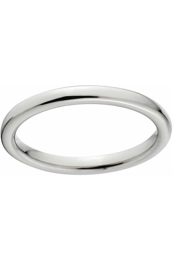 New Titanium Wedding Band, Titanium Rings With Comfort Fit 2mm Wide