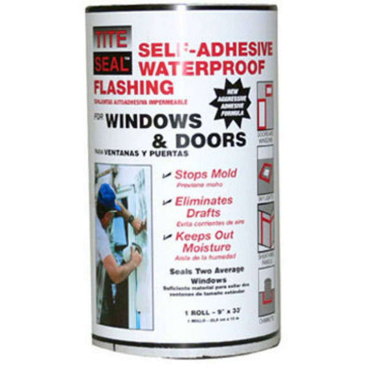 New TiteSeal TS933 SelfAdhesive Waterproof Window & Door Flashing, 9
