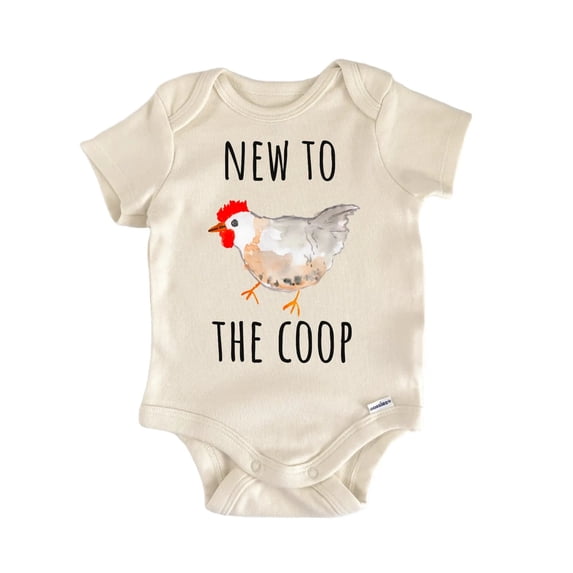 New To The Coop Chicken Farm Newborn Gift Baby Onesie®