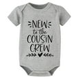 thumbnail image 1 of New To The Cousin Crew Cute Rompers for Girls Short Sleeve Baby Girl White Romper White Baby Boy Clothing 0-3 Months, 1 of 2