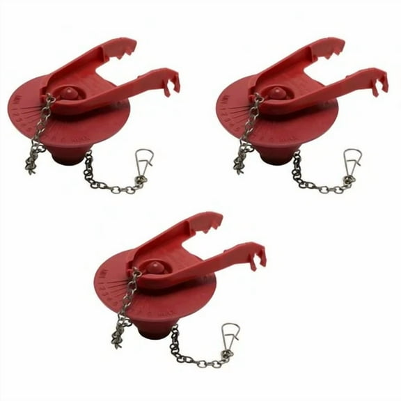 New Toilet Flapper 3-Pack Water Saver 2In. Universal Design Adjustable