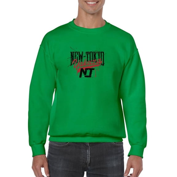 New Tokyo Yakuza Grunge Sweatshirt Men -Image by Shutterstock, Male x-Large