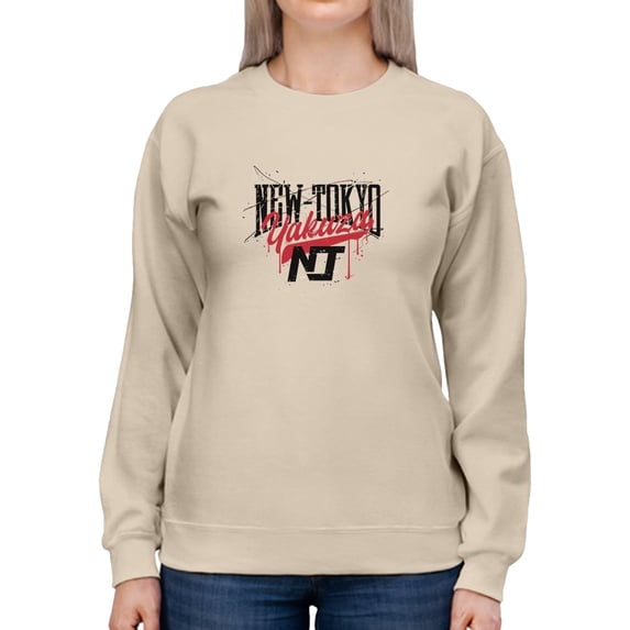 New Tokyo Yakuza Grunge Sweatshirt Women -Image by Shutterstock, Female Medium