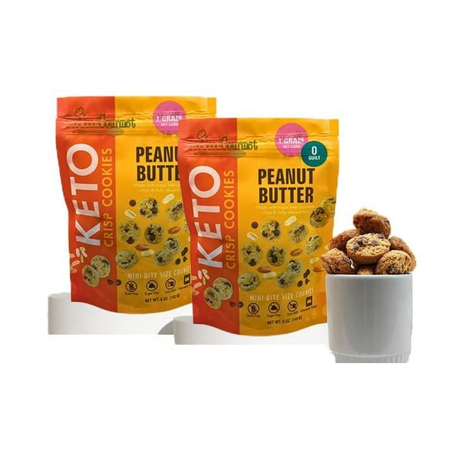New Too Good Gourmet MSF2 Low Carb Keto Snack 2 Pack Peanut Butter