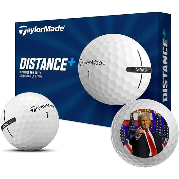 New Top Brands Trump - Victory Speech Golf Balls, Set of 12 - Comes in Christmas Ribbon Packaging (Taylormade Distance)