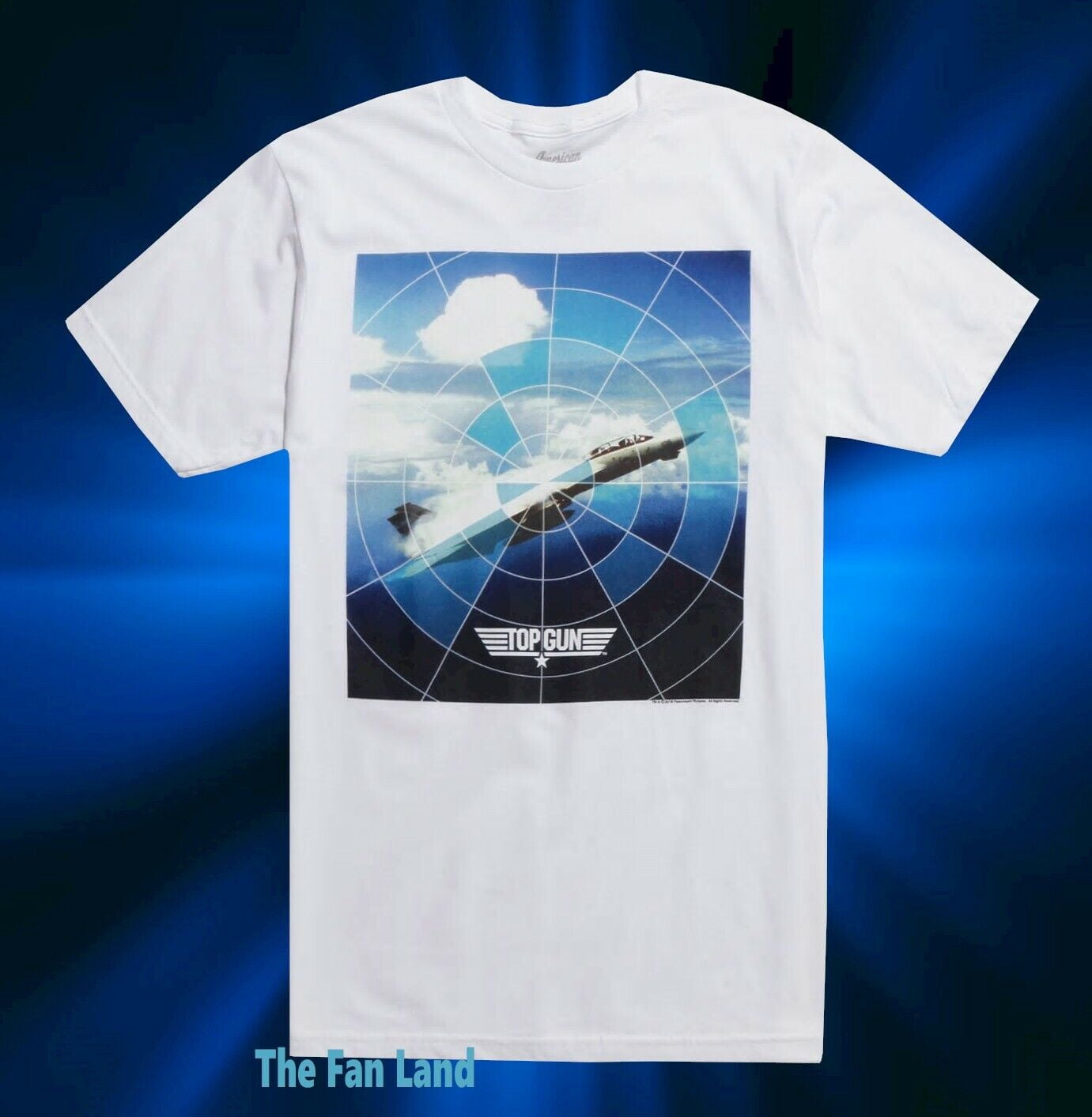 New Top Gun Crosshairs 1986 Retro Vintage Mens TShirt