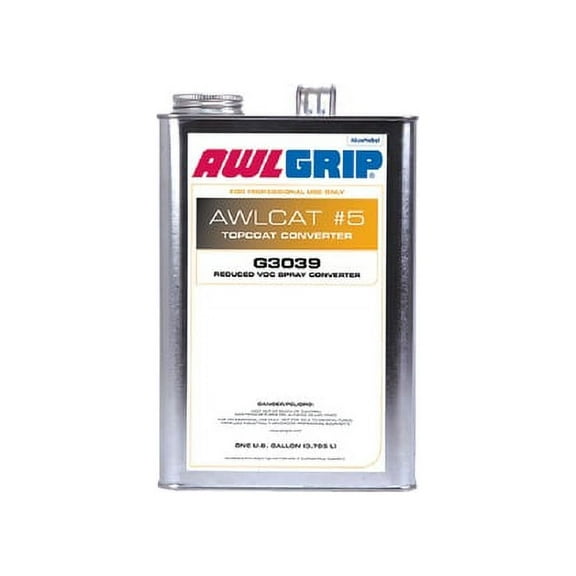 New Topcoat Converter Voc Exempt awlgrip G3039/1glus Awlcat 5 Spray VOC exempt Gallon