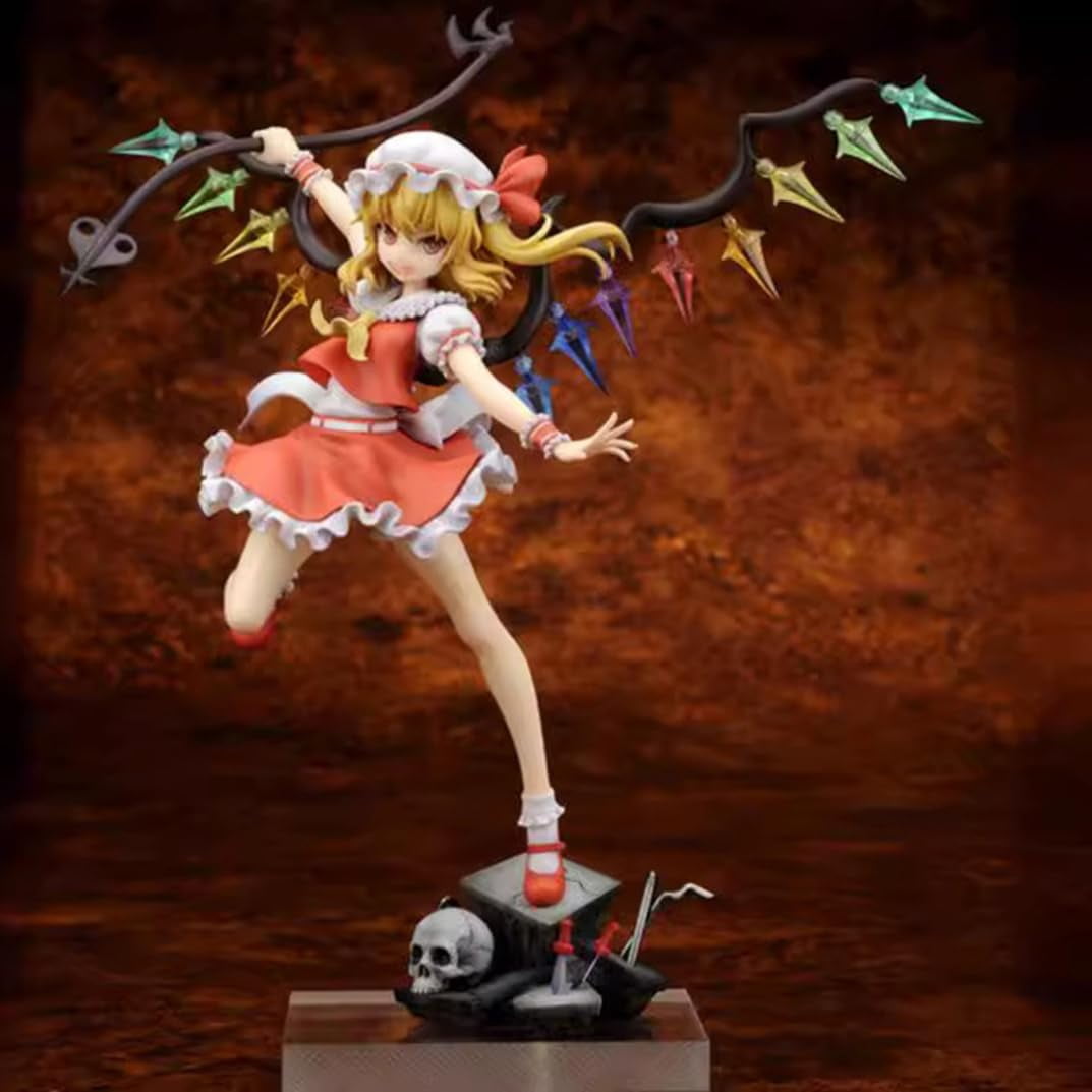 New Touhou Project Flandre Scarlet (combat Ver) Character Anime Model Statue Action Figures Desktop Ornament Popular Decorations Fan Souvenirs Creative Gift Collectable