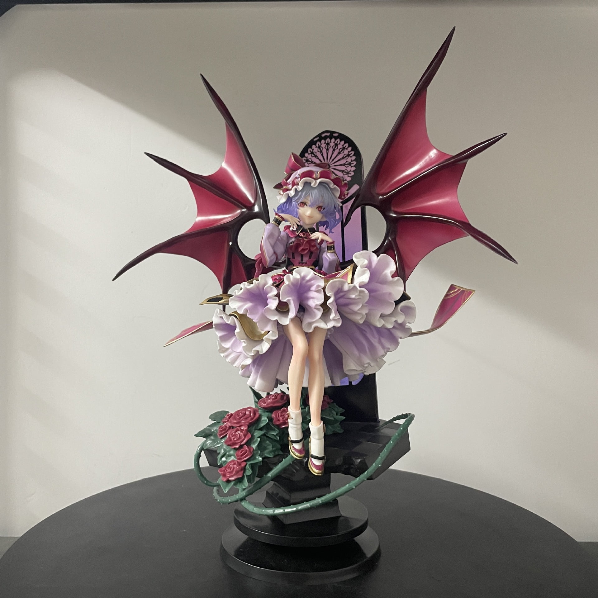 New Touhou Project Remilia Scarlet (Sitting Ver) Character Anime Model Statue Action Figures Desktop Ornament Popular Decorations Fan Souvenirs Creative Gift Collectable