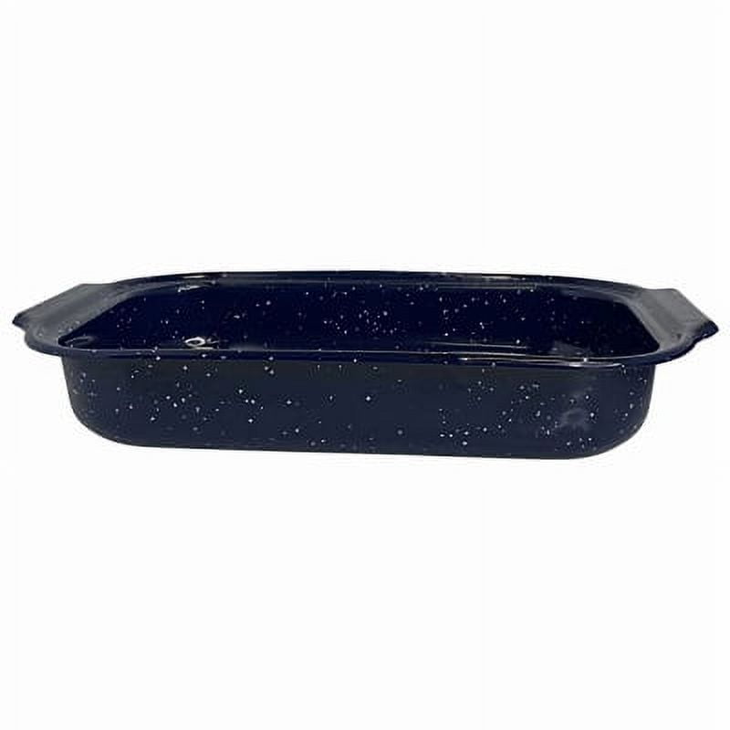 New Traditional Blue Speckled Roaster/Baking Pan 12