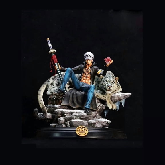 New Trafalgar Law (Leopard Ver) Character Anime Model Statue Action Figures Desktop Ornament Popular Decorations Fan Souvenirs Creative Gift Collectable