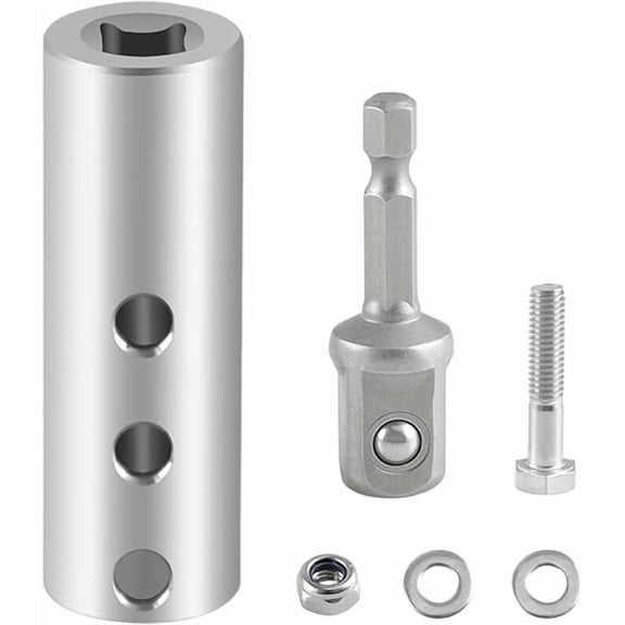 New Trailer Jack Electric Drill Adapter with 1/2 Inch Socket Adapter Bit Set