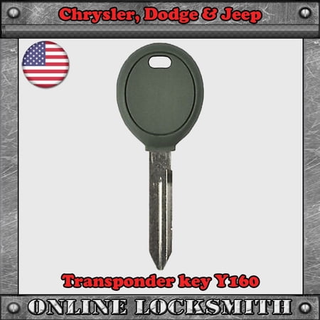 New Transponder Key For Chrysler, Jeep & Dodge Y160 Stratec - Free Shipping!