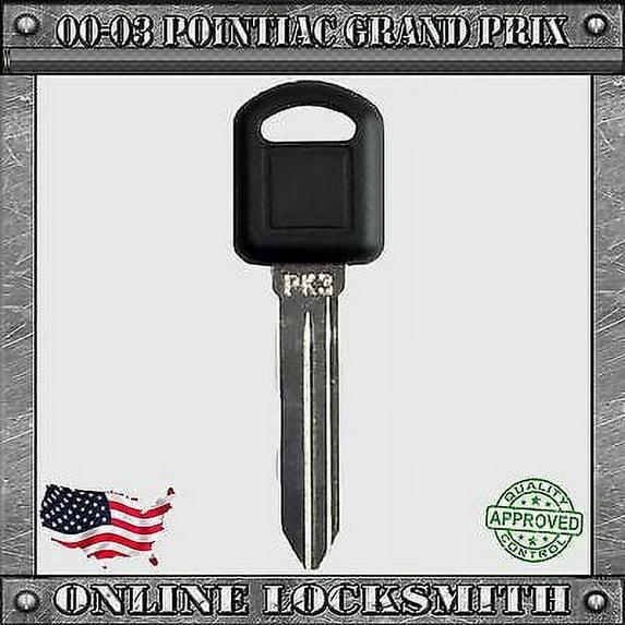 New Transponder Key Pontiac Grand Prix 2000-2003 B103 Key Megamos 13 Chip Uncut
