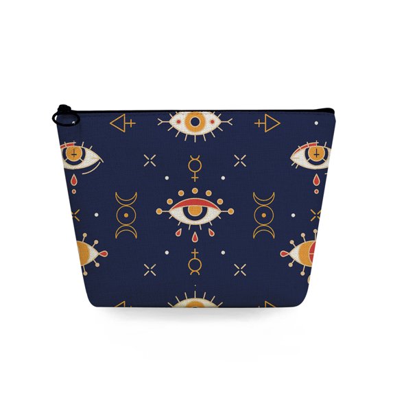 New Trend Women Cosmetic Bag Devil Eye Leopard Print Makeup Pouch Zebra Stripe Travel Toiletry Bag Custom Pencil Cases Gift