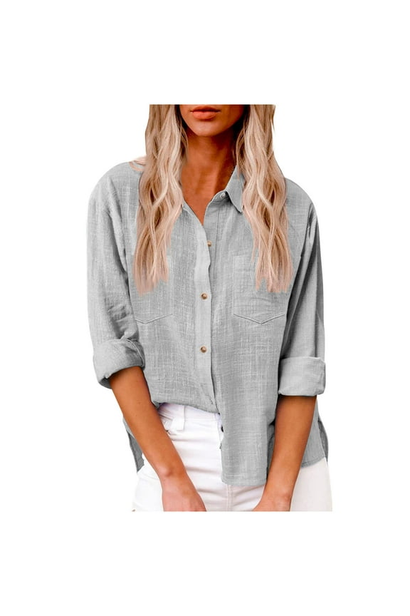 New & Trending Fashion Pohista Womens Shirts Fall Long Sleeve Shirts for Women Women's Blouses My Orders Placed Recently Cheap Fall Tops