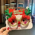 thumbnail image 1 of New & Trending karymi Christmas Party Glasses Festive Eyewear with Santa Reindeer Patterns for Kids Adults Photo Props Christmas Decorations New & Trending up to 70% off, 1 of 1