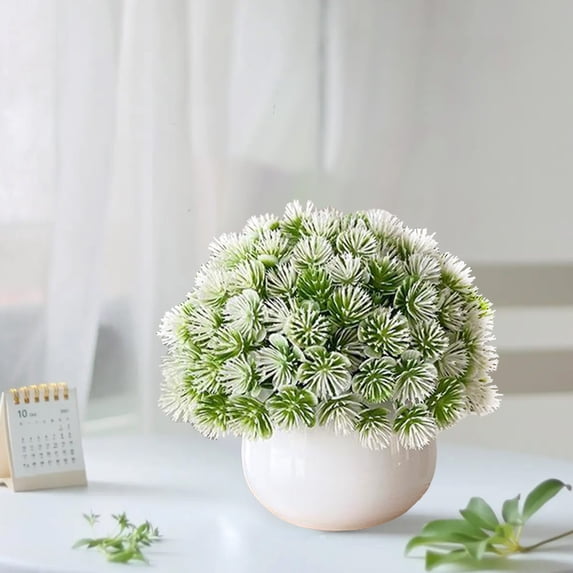 New & Trending karymi Desktop Decoration Simulation Potted Decoration Small Artificial Plants Suitable for Living Room Countertops Windowsills Desktop Decoration Christmas Party Favors