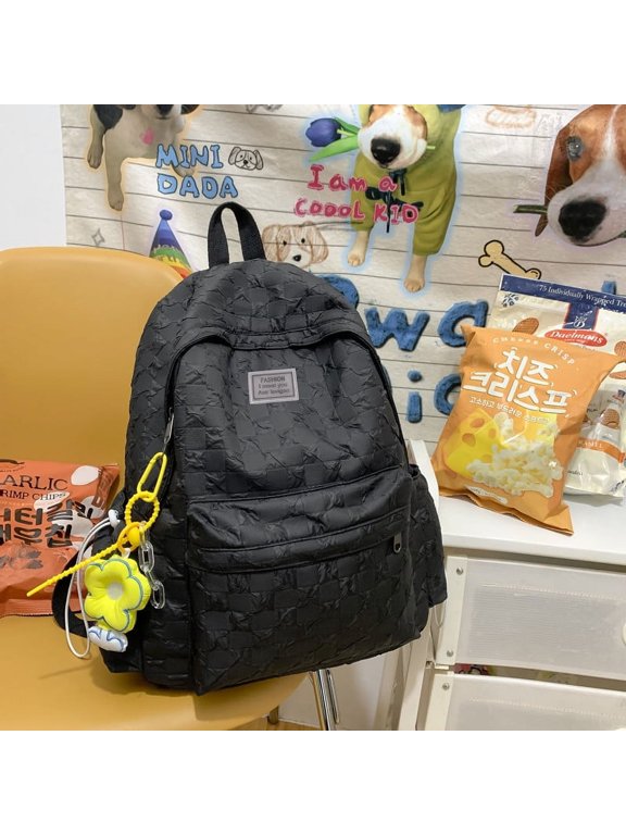 New Trendy Casual Backpack Korean Version Of The Men And Women Couples Backpack Fashion Contrasting College Student Schoolbags