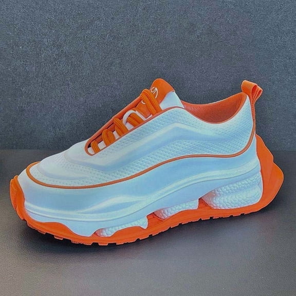 New Trendy Casual Footwear for Men: White Sports Shoes That Boost Height