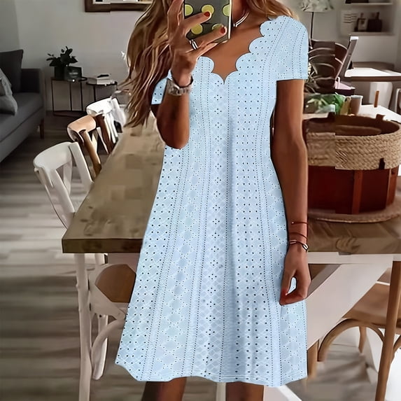 New Trendy!Homenesgenics Maxi Dresses for Women Plus Size Fashion Women's Casual Spring Summer V-Neck 3/4 Sleeve Printed Dress
