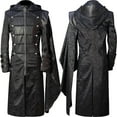 thumbnail image 1 of New Trendy!Homenesgenics Men's Fashion Coat Windbreaker Gothic Style Jacket Men's Retro Halloween Coat, 1 of 7