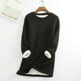 thumbnail image 1 of New Trendy!Homenesgenics Womens Tops Women Thick Fleece Sweatshirt Winter Velvet Warm underwear Top S-5XL, 1 of 3