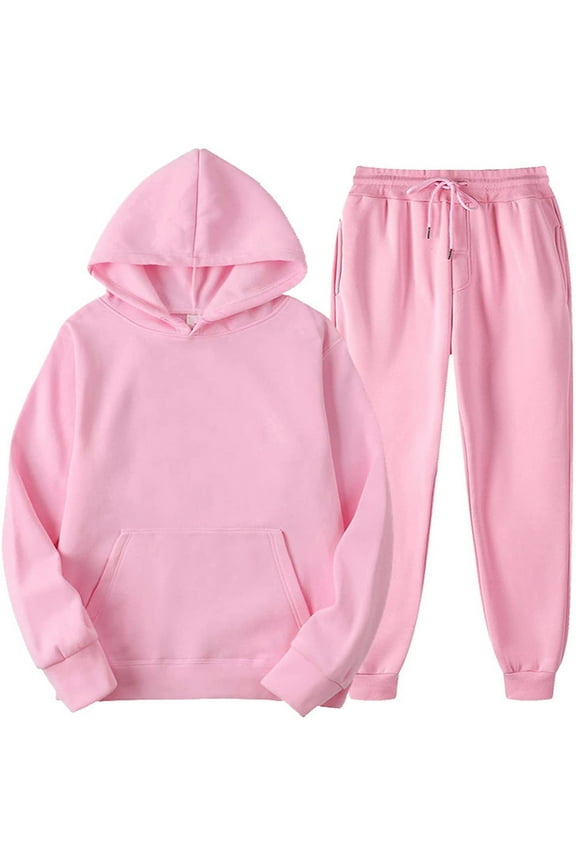 New Trendy!Homenesgenics Womens Trousers Yoga Pants Petite Blue 2PCS Outfits Men's and Women's Sports Tracksuits Long Sleeve Pullover Hoodies Sweatshirt and Sweatpants Fall Winter Suit