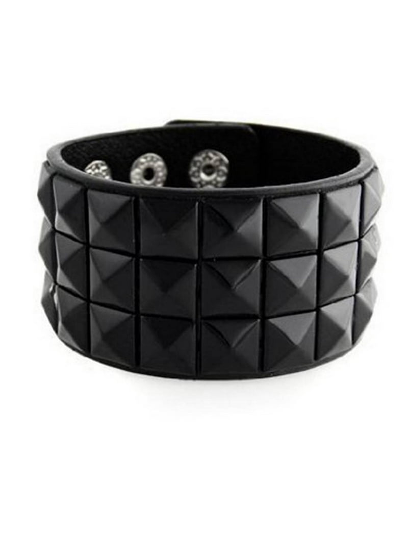 New Triple and Double Studded Punk Rock Wristband Bracelets