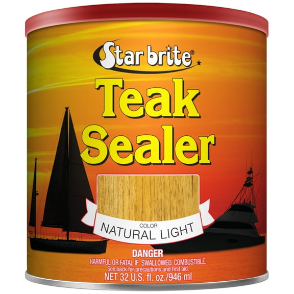 Star brite Teak Sealer - No Drip, No Splash Formula - Natural Light