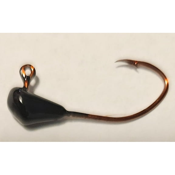 New Trout, Steelhead, Salmon Mini Grub Jig Head 1/64oz Smooth Gold