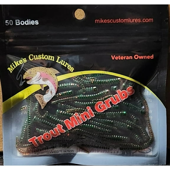 New Trout, Steelhead, Salmon Mini Grubs 50ct Pack Trout Raider