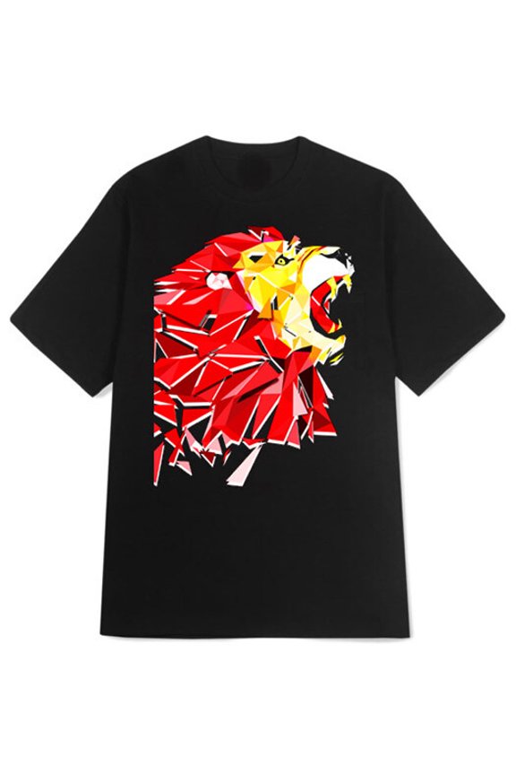 New Tshirt Casual Roar Lion T-SHIRT Cotton Unisex Tee Size S to 3XL