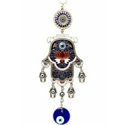 New Turkish Blue Evil Eye Hamsa Hand Wall Decor Hanging Amulet Blessing Gift CL7