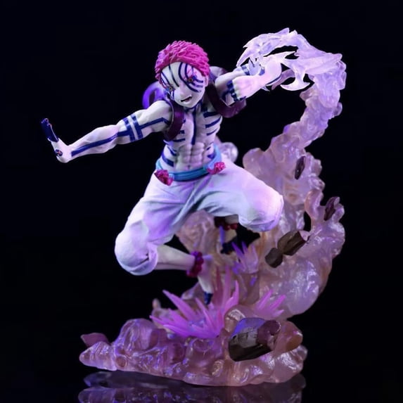 New Twelve Kizuki Akaza Hakuji (combat Ver) Character Anime Model Statue Action Figures Desktop Ornament Popular Decorations Fan Souvenirs Creative Gift Collectable