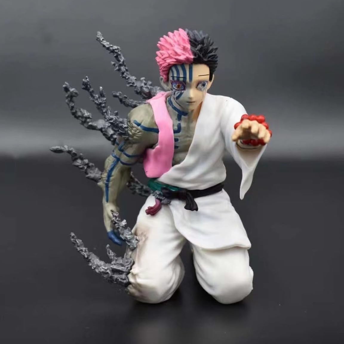 New Twelve Kizuki Akaza (Kneeling Ver) Character Anime Model Statue Action Figures Desktop Ornament Popular Decorations Fan Souvenirs Creative Gift Collectable