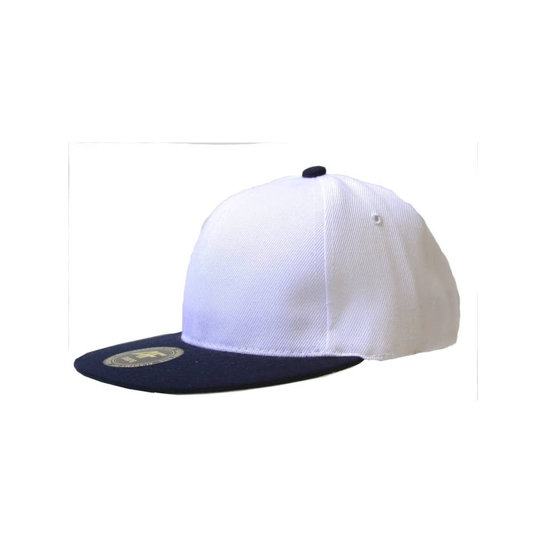 New Two Tone Snapback - White / Navy - Walmart.com