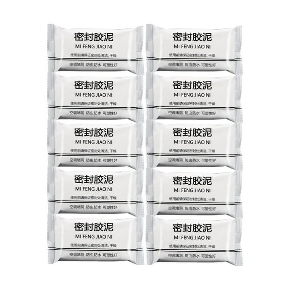 New Type 10 White Seal Putty Waterproof Duct Seal Repair Sealing Clay, Quick Mending Mud for Drain Connection, Wall Hole, Air Conditioning Hole