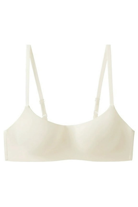 New Type Of Seamless Underwear For Women Half Cup Thin Sagging Push Up Bra Small Glossy Wire Top Up Tube Top