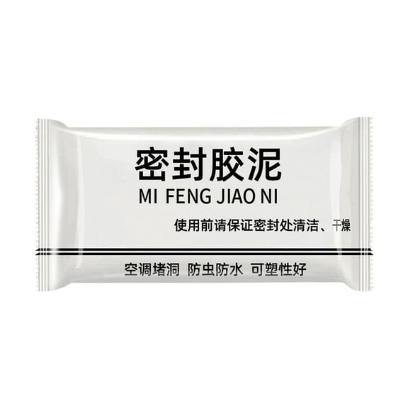 New Type White Seal Putty Waterproof Duct Seal Repair Sealing Clay, Quick Mending Mud for Drain Connection, Wall Hole, Air Conditioning Hole 30G