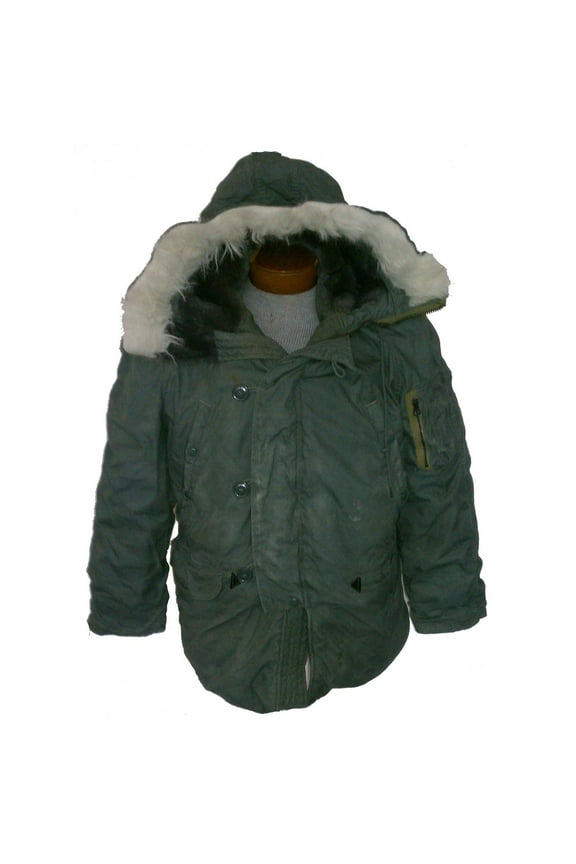 New U.S. G.I. Olive Drab Men's United States Air Force N-3B Parka, Large