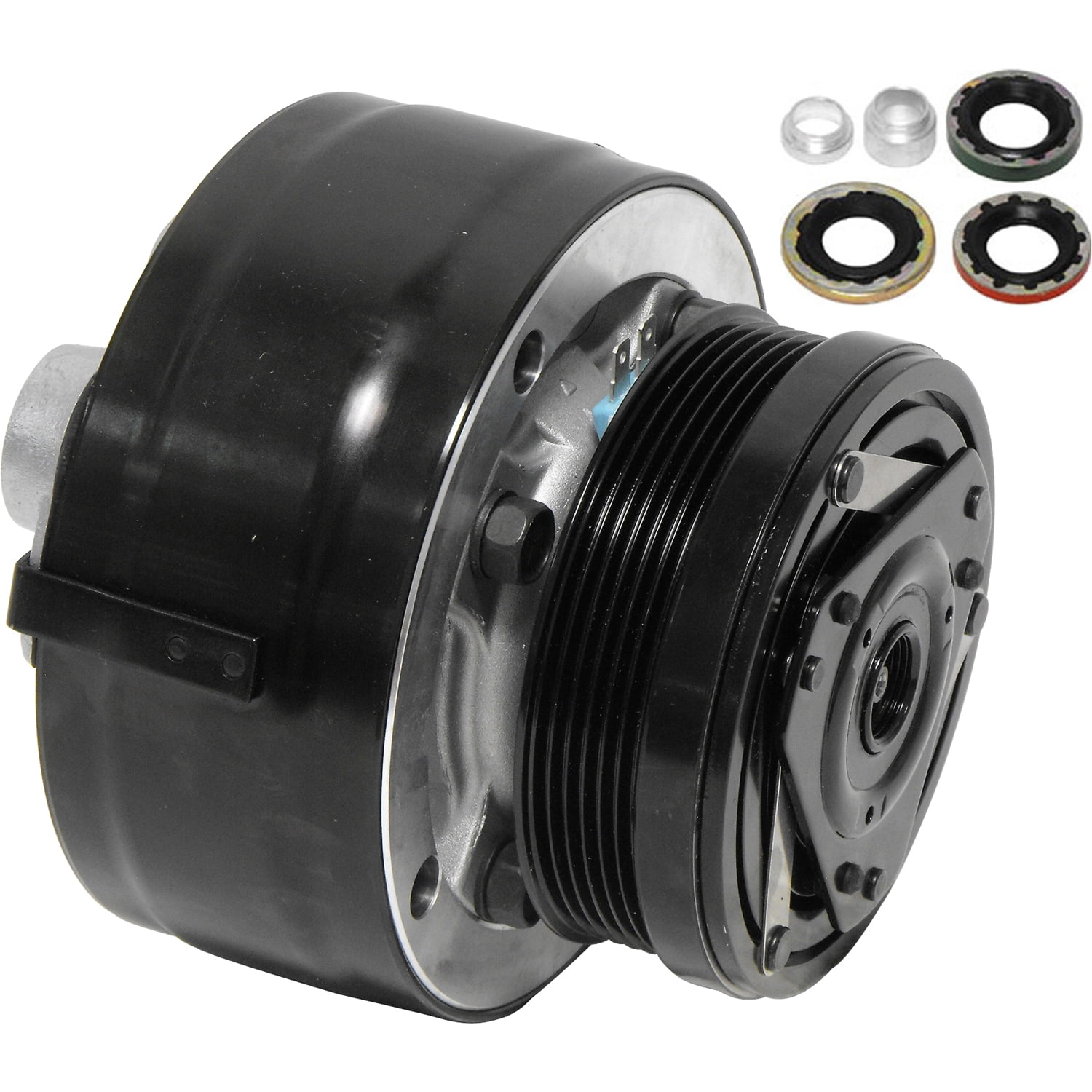 New UAC CO 11170MC-KTC A/C Compressor -- R4 Compressor Assembly Fits select: 1985-1987 CHEVROLET CORVETTE, 1988-1989 CHEVROLET CAMARO