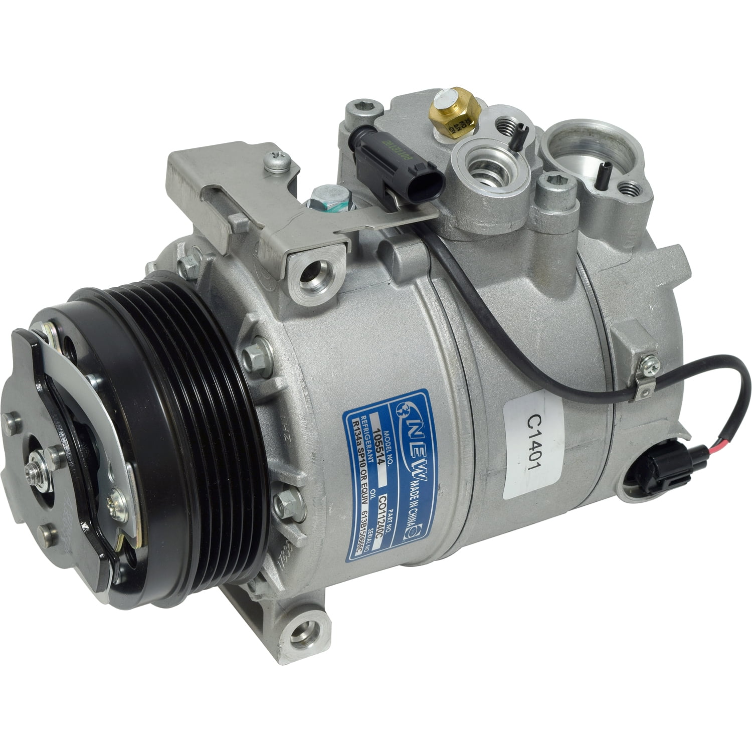 New UAC CO 11240C A/C Compressor -- 7SEU17C Compressor Assembly Fits select: 2007-2013 MERCEDES-BENZ S, 2007-2009 MERCEDES-BENZ CL